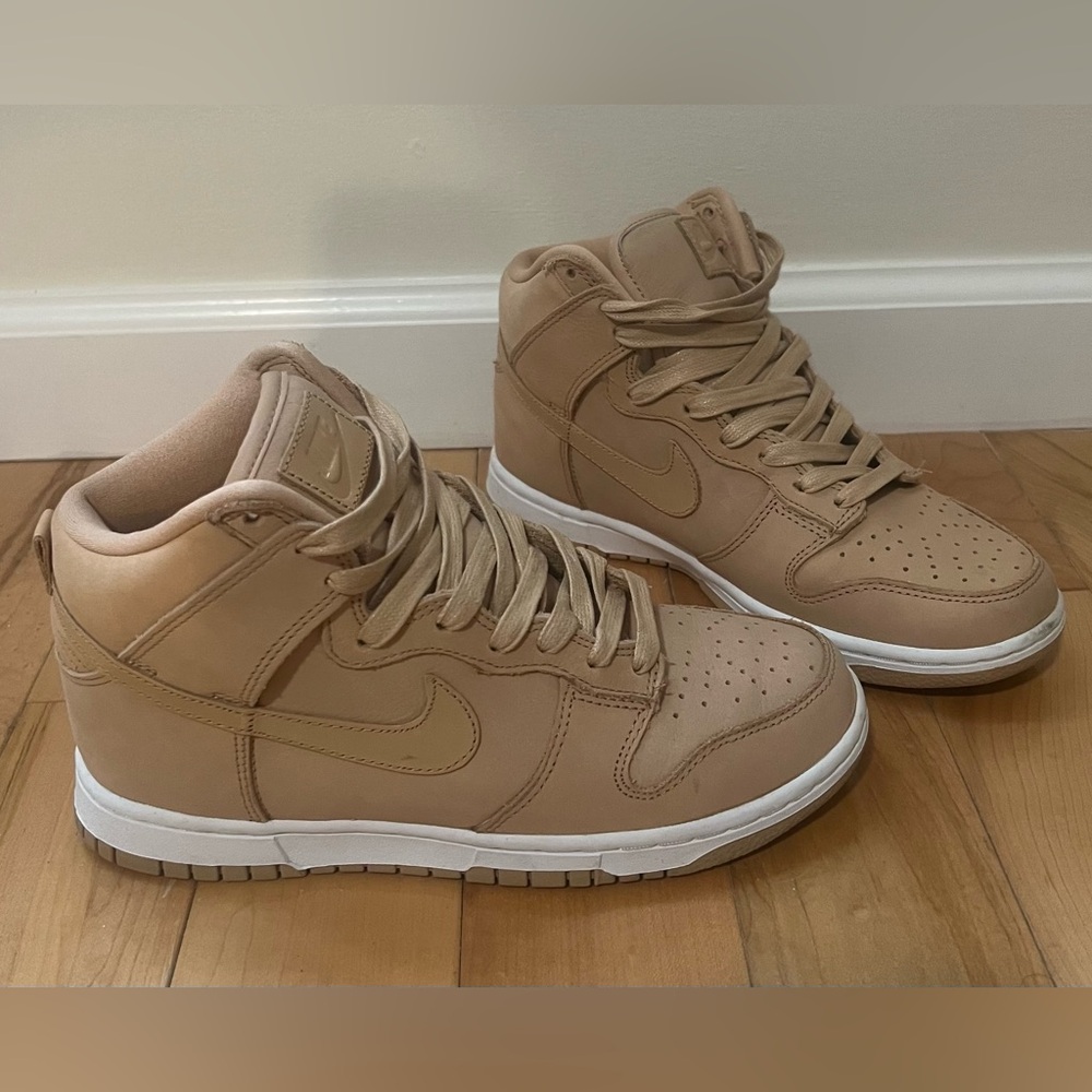 Nike Women's High-Top Sneakers in Beige/Tan